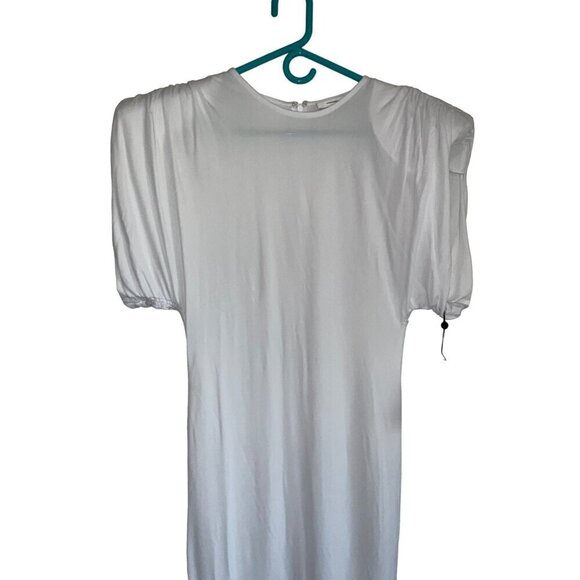WARDROBE.NYC Sheath Dress iin White Large New Womens Jersey Midi - Picture 7 of 15